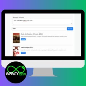 SCRIPT SISTEMA DE PEDIDOS DE FILMES E SERIES